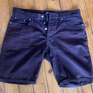 Dark purple H&M shorts